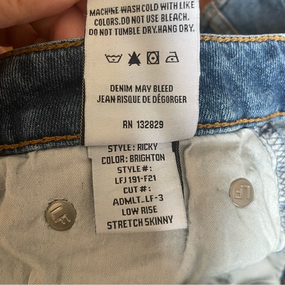 Lovers + Friends Jeans Womens 31 Ricky Skinny Denim Brighton Distressed Med Wash - Picture 11 of 12